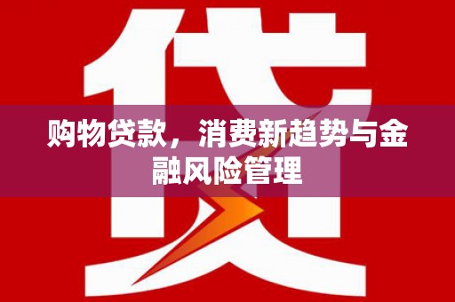 横沥购物贷款，消费新趋势与金融风险管理