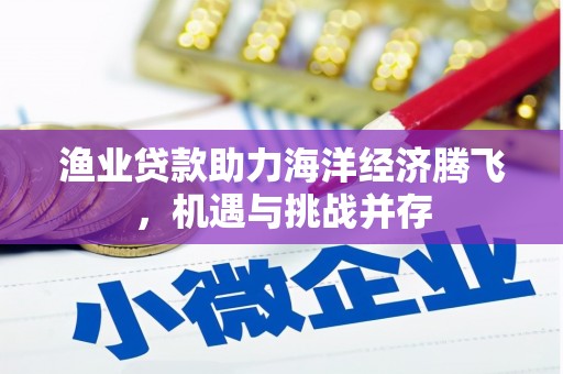 横沥渔业贷款助力海洋经济腾飞，机遇与挑战并存