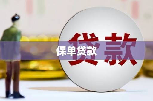 横沥保单贷款