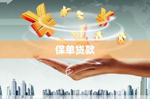 横沥保单贷款