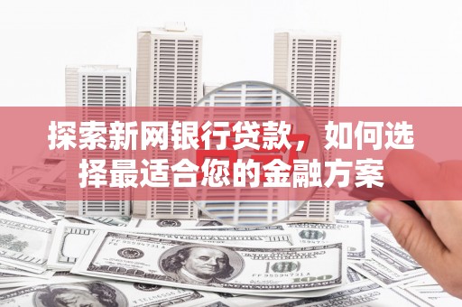 横沥探索新网银行贷款，如何选择最适合您的金融方案