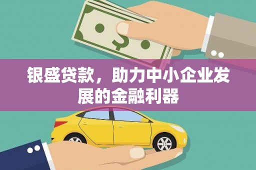 横沥银盛贷款，助力中小企业发展的金融利器