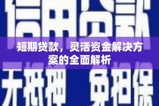 横沥短期贷款，灵活资金解决方案的全面解析