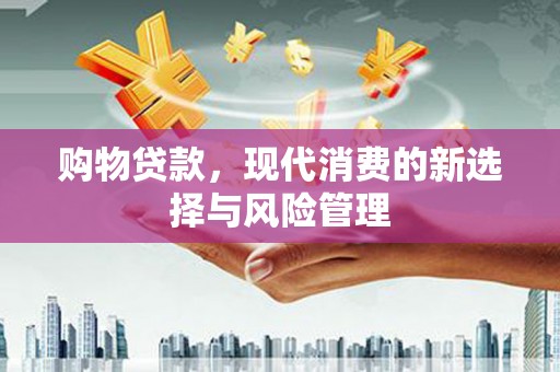 横沥购物贷款，现代消费的新选择与风险管理