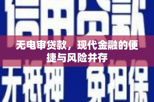 横沥无电审贷款，现代金融的便捷与风险并存
