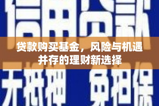 横沥贷款购买基金，风险与机遇并存的理财新选择