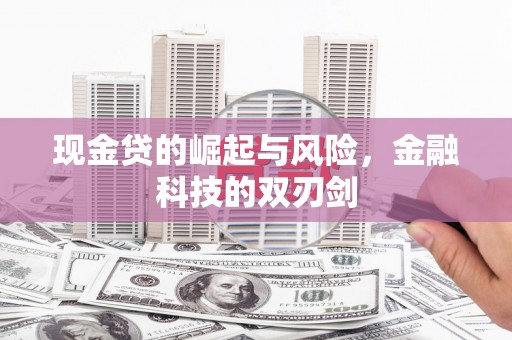 横沥现金贷的崛起与风险，金融科技的双刃剑