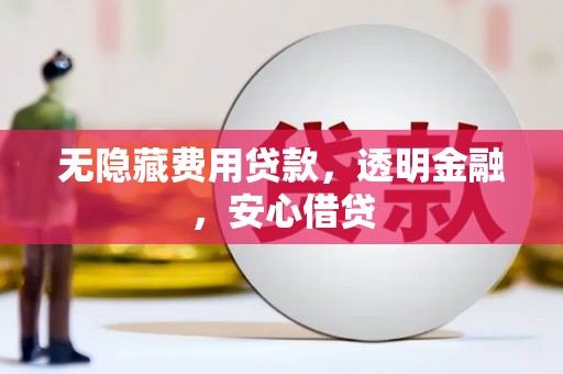 横沥无隐藏费用贷款，透明金融，安心借贷