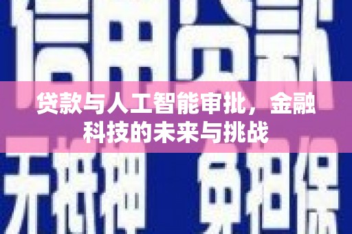 横沥贷款与人工智能审批，金融科技的未来与挑战