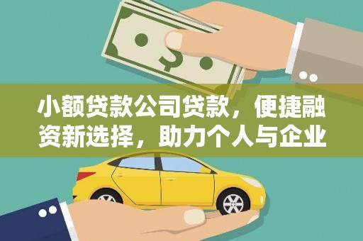 横沥小额贷款公司贷款，便捷融资新选择，助力个人与企业成长