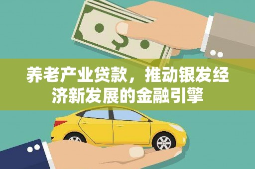 横沥养老产业贷款，推动银发经济新发展的金融引擎