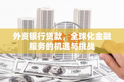 横沥外资银行贷款，全球化金融服务的机遇与挑战
