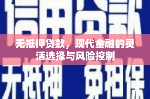 横沥无抵押贷款，现代金融的灵活选择与风险控制