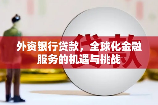 横沥外资银行贷款，全球化金融服务的机遇与挑战