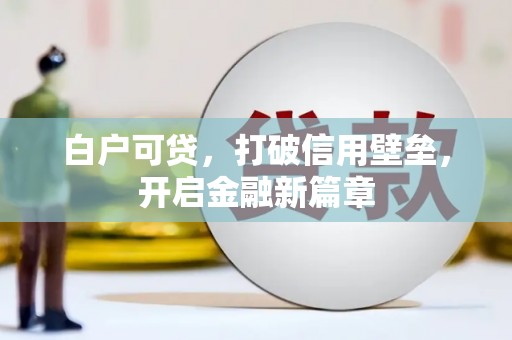 横沥白户可贷，打破信用壁垒，开启金融新篇章
