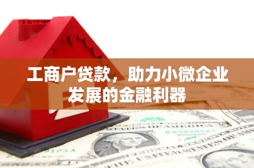 横沥工商户贷款，助力小微企业发展的金融利器