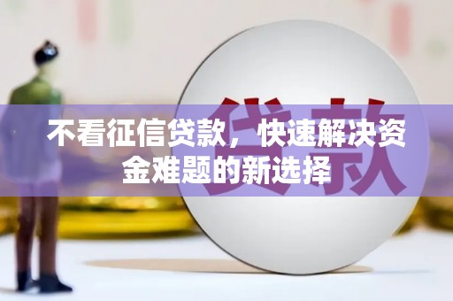 横沥不看征信贷款，快速解决资金难题的新选择