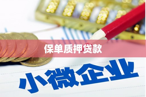 横沥保单质押贷款