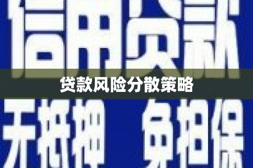 横沥贷款风险分散策略