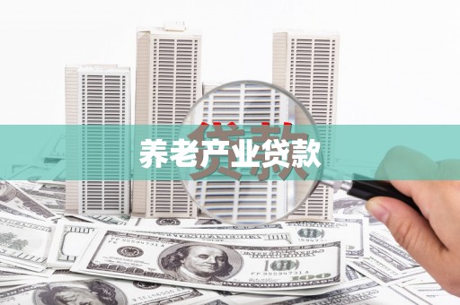 横沥养老产业贷款