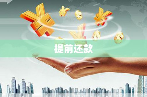 横沥提前还款