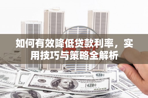 横沥如何有效降低贷款利率，实用技巧与策略全解析