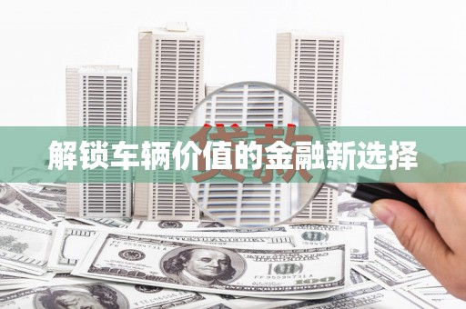 横沥解锁车辆价值的金融新选择