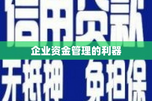 横沥企业资金管理的利器