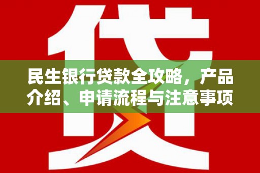 横沥民生银行贷款全攻略，产品介绍、申请流程与注意事项